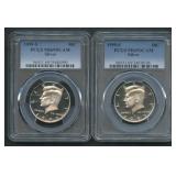 2- 1999-S  Kennedy Halves PCGS PR69 DCAM
