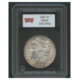 1887 Morgan Silver Dollar CCGS Graded