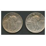 1920 and 1920-S Standing Liberty Quarters