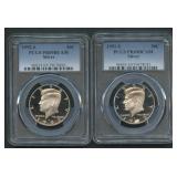 2- 1992-S  Kennedy Halves PCGS PR69 DCAM