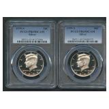 2- 1999-S  Kennedy Halves PCGS PR69 DCAM