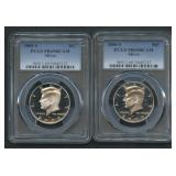 2- 2000-S  Kennedy Halves PCGS PR69 DCAM