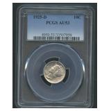 1925-D Mercury Head Dime PCGS AU 53