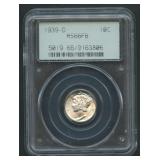 1939-D Mercury Head Dime PCGS MS 66 FB