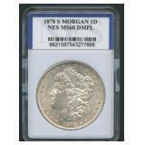 1878-S Morgan Silver Dollar NES Graded