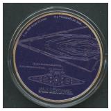 2017 Niue $2 Star Destroyer .999 Silver Coin 1 ozt