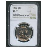 1960 Franklin Half Dollar NGC PF 67
