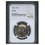 1964 Silver Kennedy Half Dollar PF 69