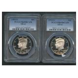 2- 1993-S  Kennedy Halves PCGS PR69 DCAM