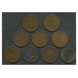 9- Mixed 1870's Indian Head Cents