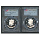 2- 2020-S Silver Kennedy Halves PCGS PR69DCAM