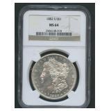 1882-S Morgan Silver Dollar NGC MS 64