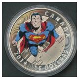 2014 Canada $15 Superman .999 Silver Coin  23.1g