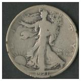 1921-S Walking Liberty Half Dollar