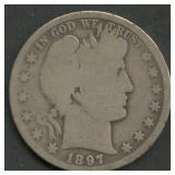1897-O Liberty Head Barber Half Dollar