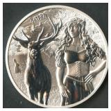 2023 Germania 5M Ostara .999 Silver Round 1 ozt