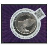 Fiji 2015 Iguana $1 .999 Silver 1 ozt in OGP