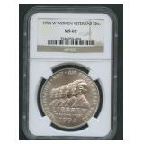 1994-W Women Veterans Silver $1 NGC MS 69