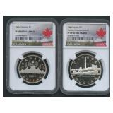 1984 and 1985 Canada $1 NGC PF69 Ultra Cameo