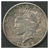 1922-S Peace Silver Dollar