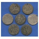 7- Mixed Seated Liberty Dimes Love Tokens