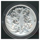 2016 Dragon & His 9 Sons .999 Silver Round 5 ozt