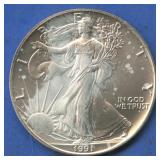 1991 ASE Silver Eagle 1 ozt