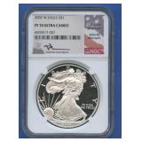 2007-W ASE Silver Eagle NGC PF70 Ultra Cameo