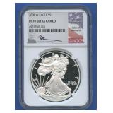 2008-W ASE Silver Eagle NGC PF70 Ultra Cameo
