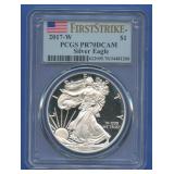 2017-W ASE Silver Eagle PCGS PR70 DCAM