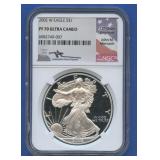 2002-W ASE Silver Eagle NGC PF70 Ultra Cameo