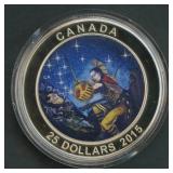 2015 Canada $25 Star Charts .999 Silver Rd 1 ozt