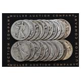 Roll of 1918 Dated Walking Liberty Half Dollars