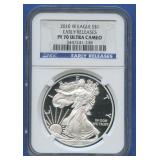 2010-W ASE Silver Eagle NGC PF70 Ultra Cameo