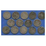 14- Mixed Bust and Seated Liberty Half Dimes