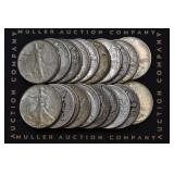 Roll of Mixed Walking Liberty Half Dollars