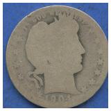 1904-O Liberty Head Barber Quarter