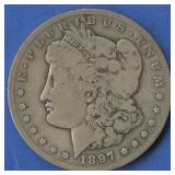 1897-S Morgan Silver Dollar