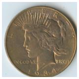1934-D Peace Silver Dollar