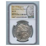 2021-O Morgan Silver Dollar NGC MS 70