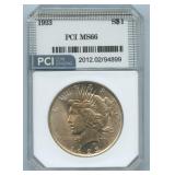 1923 Peace Silver Dollar PCI Graded