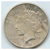 1924-S Peace Silver Dollar