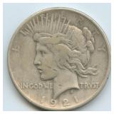 1921 Peace Silver Dollar