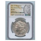 2021-O Morgan Silver Dollar NGC MS 70