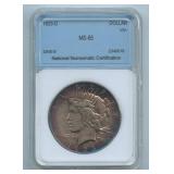 1923-D Peace Silver Dollar NNC Graded