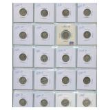20- Different Date Mercury Head Dimes 1916-45