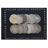 12- Mixed Seated Liberty Quarters