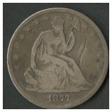 1877 Seated Liberty Half Dollar
