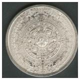 Aztec Calendar .999 Silver Round 1 ozt