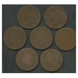 7- Mixed 1860's Indian Head Cents